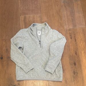 GAP Light Gray Quarter-Zip Sweater